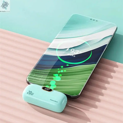 OnePlus 30000mAh Mini Portable Power Bank Capsule Mobile Power Supply Emergency External Battery Fast Charger For iPhone Xiaomi - Ai - TechWorld