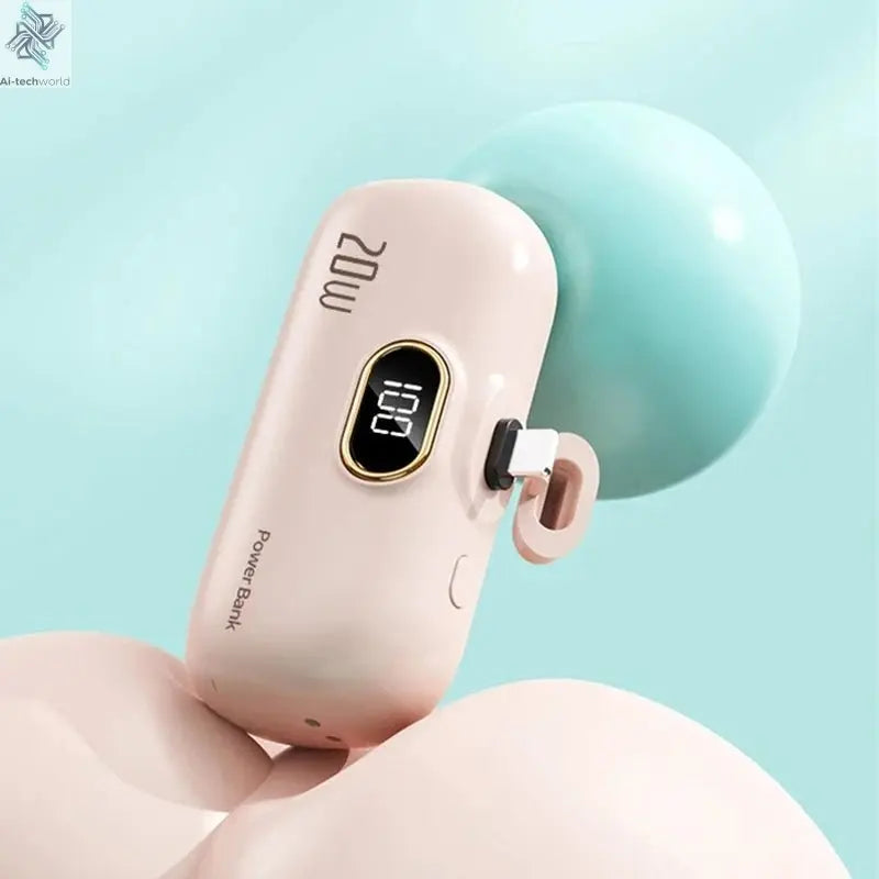 OnePlus 30000mAh Mini Portable Power Bank Capsule Mobile Power Supply Emergency External Battery Fast Charger For iPhone Xiaomi - Ai - TechWorld