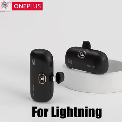 OnePlus 30000mAh Mini Portable Power Bank Capsule Mobile Power Supply Emergency External Battery Fast Charger For iPhone Xiaomi - Ai - TechWorld