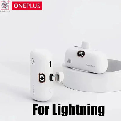 OnePlus 30000mAh Mini Portable Power Bank Capsule Mobile Power Supply Emergency External Battery Fast Charger For iPhone Xiaomi - Ai - TechWorld
