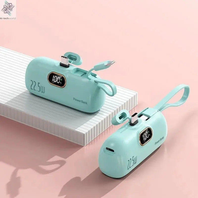 Oneplus Portable 30000mAh Power Bank Capsule Mobile Power Supply Emergency Mini External Battery Fast Charging For iPhone Xiaomi - Ai - TechWorld