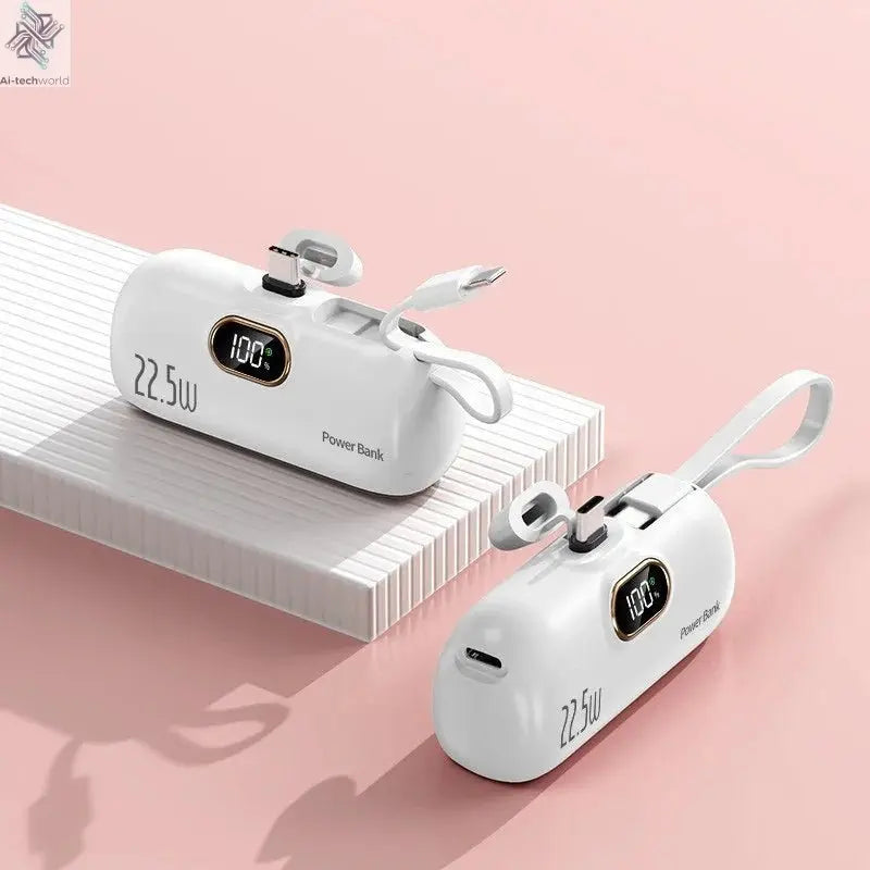 Oneplus Portable 30000mAh Power Bank Capsule Mobile Power Supply Emergency Mini External Battery Fast Charging For iPhone Xiaomi - Ai - TechWorld