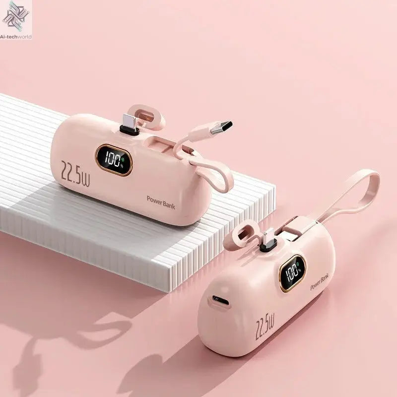 Oneplus Portable 30000mAh Power Bank Capsule Mobile Power Supply Emergency Mini External Battery Fast Charging For iPhone Xiaomi - Ai - TechWorld