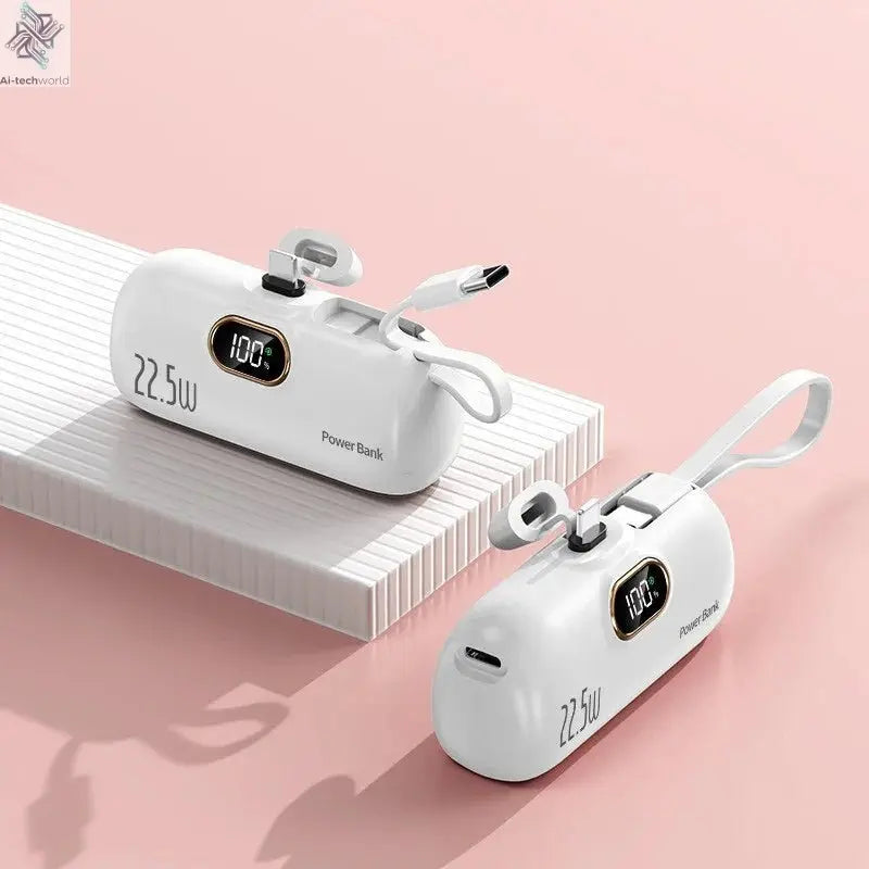 Oneplus Portable 30000mAh Power Bank Capsule Mobile Power Supply Emergency Mini External Battery Fast Charging For iPhone Xiaomi - Ai - TechWorld