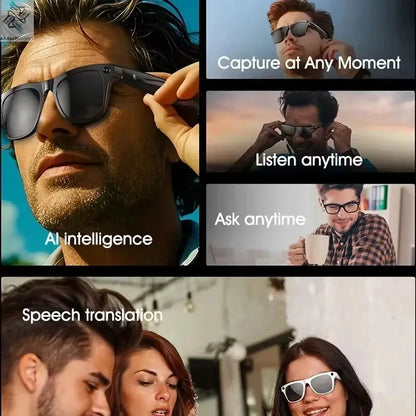 Oneplus Smart 8K AI Glasses With 100mp Camera Chat Gpt Touch Sport Sunglasses Bluetooth Calling Music Player For Men Women Gift - Ai-TechWorld
