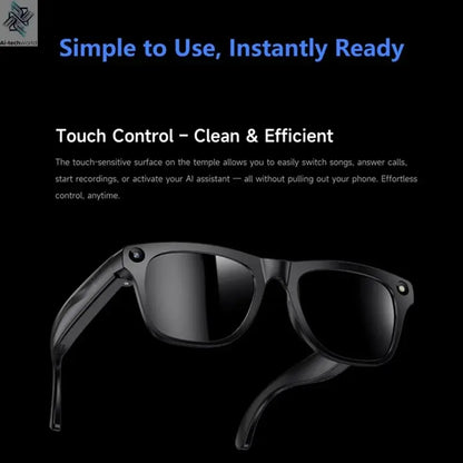 Oneplus Smart 8K AI Glasses With 100mp Camera Chat Gpt Touch Sport Sunglasses Bluetooth Calling Music Player For Men Women Gift - Ai-TechWorld