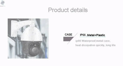 Onvif Metal Laser Infrared Full Color Auto Tracking Cruise 8MP 4K 54X Optics Zoom 360° POE PTZ Speed Dome Surveillance IP Camera - Ai - TechWorld