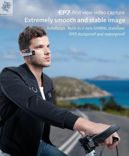 Ordro EP7 Digital Camera Head Wearable Motorcycle Vlog Camcorder 4K 60FPS with Remote Control for YouTube Videos Ai-TechWorld 
