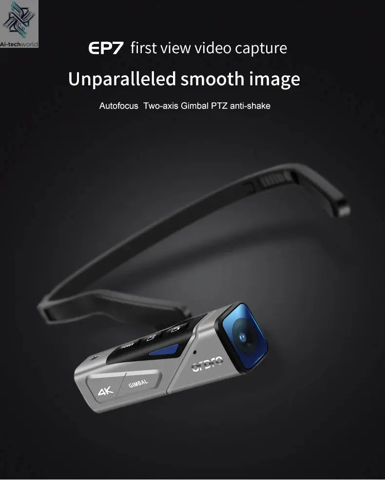 Ordro EP7 Digital Camera Head Wearable Motorcycle Vlog Camcorder 4K 60FPS with Remote Control for YouTube Videos Ai-TechWorld 