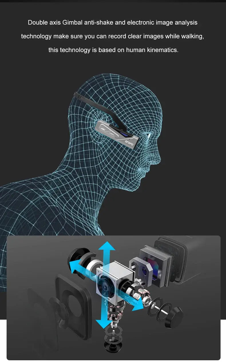 Ordro EP7 Digital Camera Head Wearable Motorcycle Vlog Camcorder 4K 60FPS with Remote Control for YouTube Videos Ai-TechWorld 