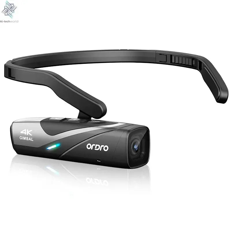 Ordro EP8 Head Wearable Action Camera Vlog 4K 60fps for YouTube Videos Motorcycle Helmet Digital Camcorder Camara Stabilization Ai-TechWorld 