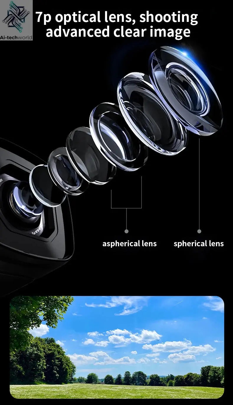 Ordro EP8 Head Wearable Action Camera Vlog 4K 60fps for YouTube Videos Motorcycle Helmet Digital Camcorder Camara Stabilization Ai-TechWorld 