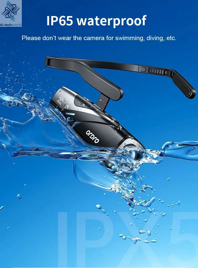 Ordro EP8 Head Wearable Action Camera Vlog 4K 60fps for YouTube Videos Motorcycle Helmet Digital Camcorder Camara Stabilization Ai-TechWorld 