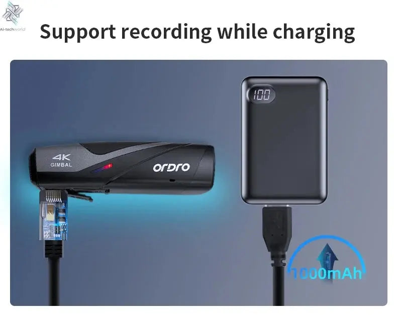 Ordro EP8 Head Wearable Action Camera Vlog 4K 60fps for YouTube Videos Motorcycle Helmet Digital Camcorder Camara Stabilization Ai-TechWorld 