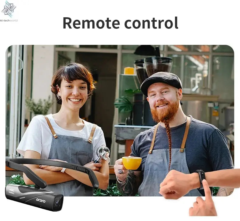 Ordro EP8 Head Wearable Action Camera Vlog 4K 60fps for YouTube Videos Motorcycle Helmet Digital Camcorder Camara Stabilization Ai-TechWorld 