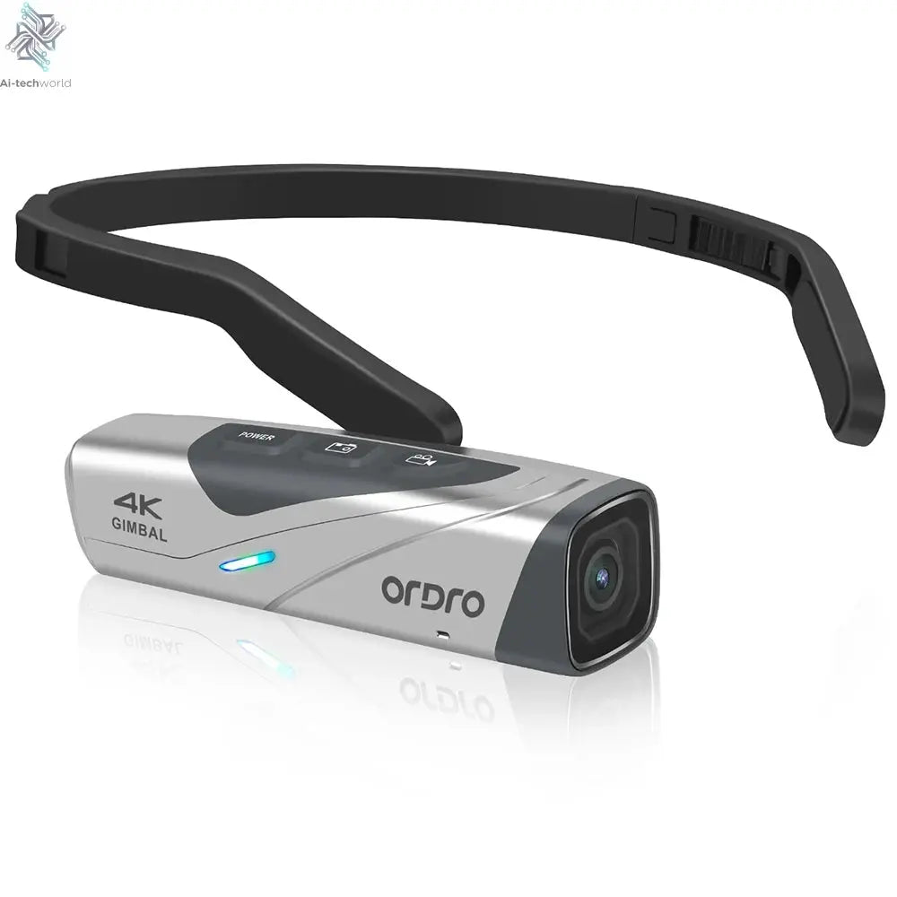 Ordro EP8 Head Wearable Action Camera Vlog 4K 60fps for YouTube Videos Motorcycle Helmet Digital Camcorder Camara Stabilization Ai-TechWorld 