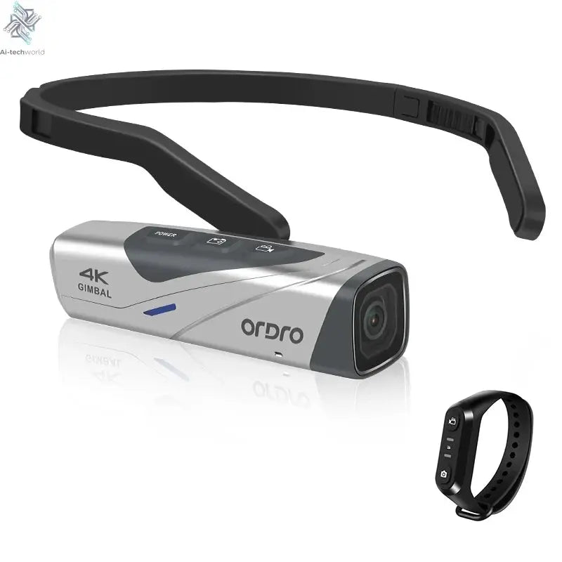 Ordro EP8 Head Wearable Action Camera Vlog 4K 60fps for YouTube Videos Motorcycle Helmet Digital Camcorder Camara Stabilization Ai-TechWorld 