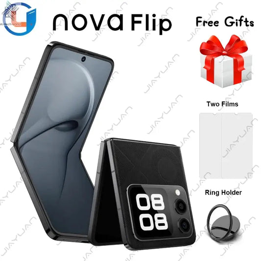 Original Huawei Nova Flip Foldable Phone 6.94 Inches 120Hz Screen HarmonyOS 4.2 Camera 50MP 66W Wired NFC Smartphone Ai-TechWorld 