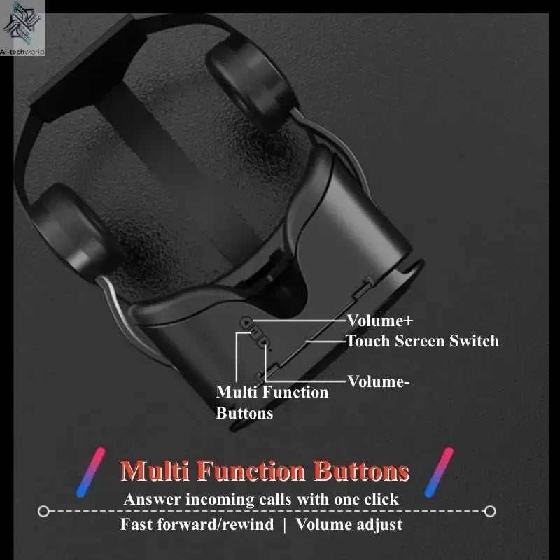 Original J60 4K Wireless Virtual Reality VR Glasses Stereo 3D Videos Google Cardboard Box Headset Helmet for Smartphone Max 6.7" Ai-TechWorld 