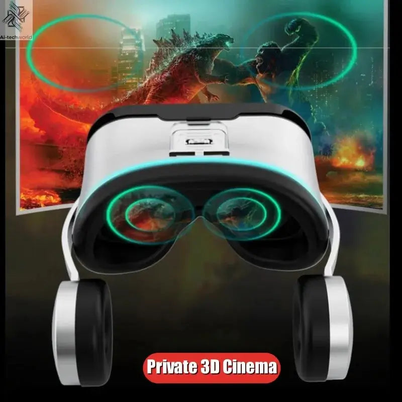 Original J60 4K Wireless Virtual Reality VR Glasses Stereo 3D Videos Google Cardboard Box Headset Helmet for Smartphone Max 6.7" Ai-TechWorld 