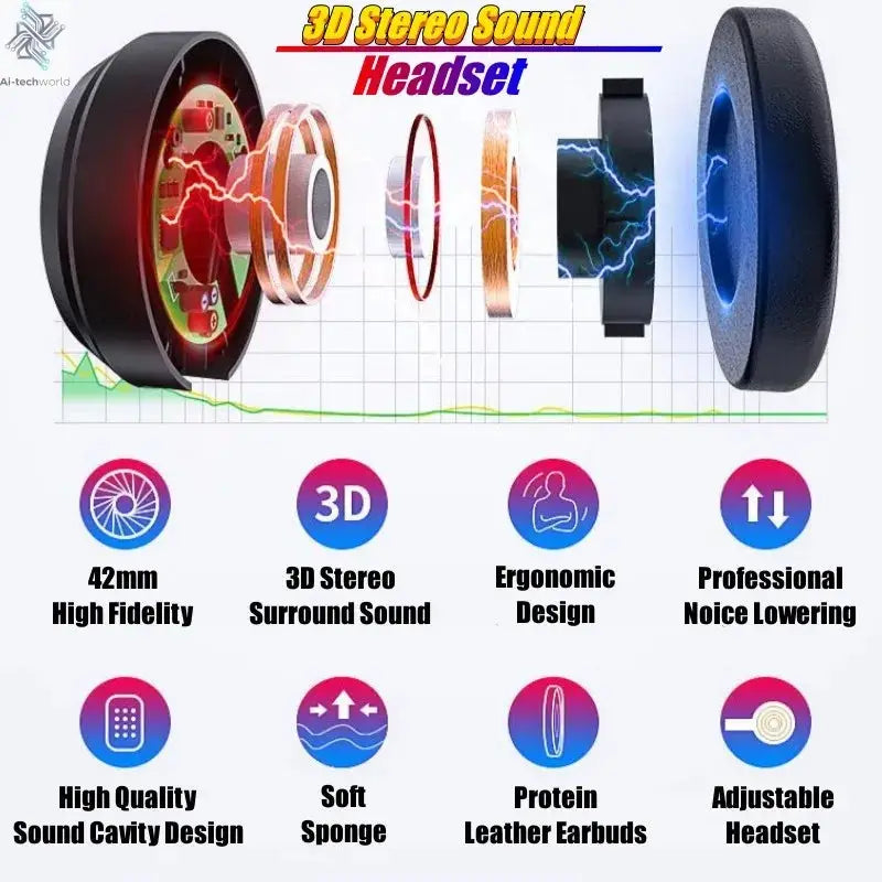 Original J70 4K Wireless Virtual Reality VR Glasses Stereo 3D Videos Google Cardboard Box Headset Helmet for Smartphone Max 6.7" Ai-TechWorld 