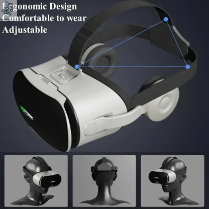 Original J70 4K Wireless Virtual Reality VR Glasses Stereo 3D Videos Google Cardboard Box Headset Helmet for Smartphone Max 6.7" Ai-TechWorld 