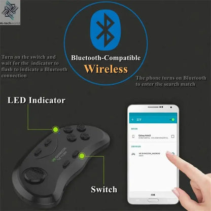 Original J70 4K Wireless Virtual Reality VR Glasses Stereo 3D Videos Google Cardboard Box Headset Helmet for Smartphone Max 6.7" Ai-TechWorld 