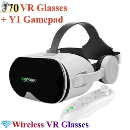 Original J70 4K Wireless Virtual Reality VR Glasses Stereo 3D Videos Google Cardboard Box Headset Helmet for Smartphone Max 6.7" Ai-TechWorld 