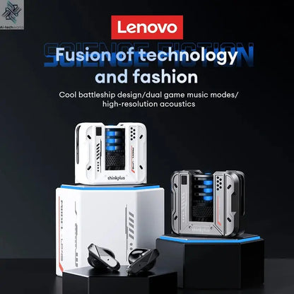 Original Lenovo LP49 Wireless Gaming Earphones Noise Reduction Daul Mode HD Call Earbuds Low Latency Bluetooth 5.4 Headphones Ai-TechWorld 