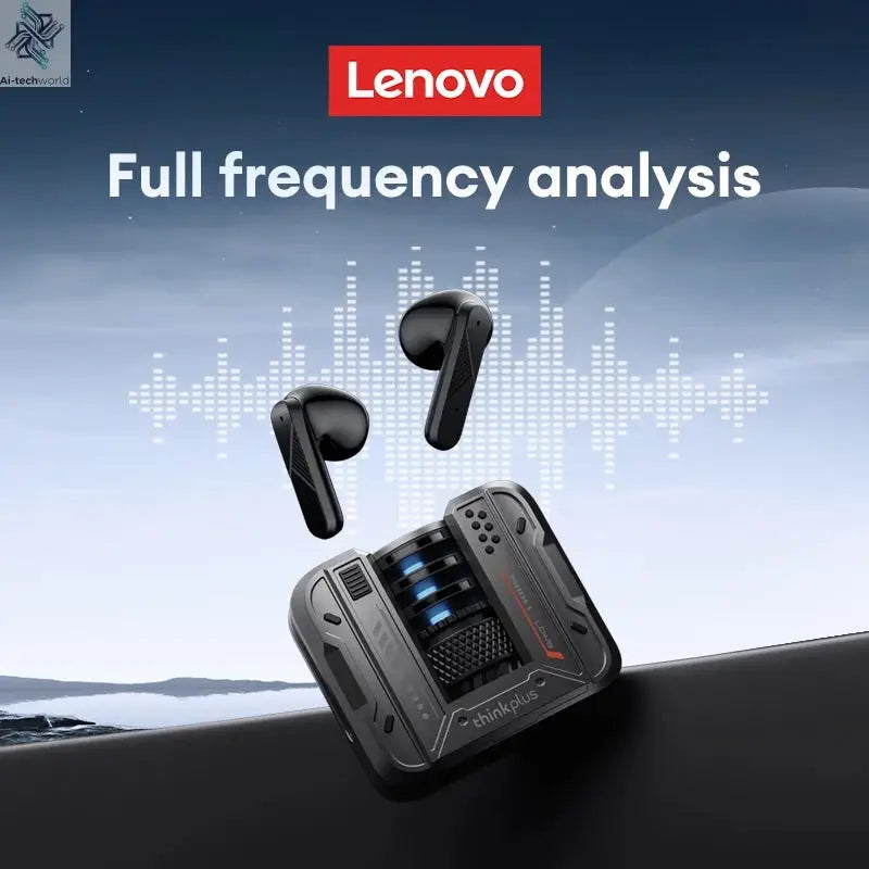 Original Lenovo LP49 Wireless Gaming Earphones Noise Reduction Daul Mode HD Call Earbuds Low Latency Bluetooth 5.4 Headphones Ai-TechWorld 