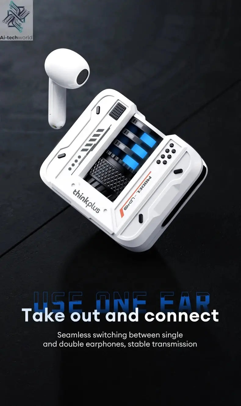 Original Lenovo LP49 Wireless Gaming Earphones Noise Reduction Daul Mode HD Call Earbuds Low Latency Bluetooth 5.4 Headphones Ai-TechWorld 