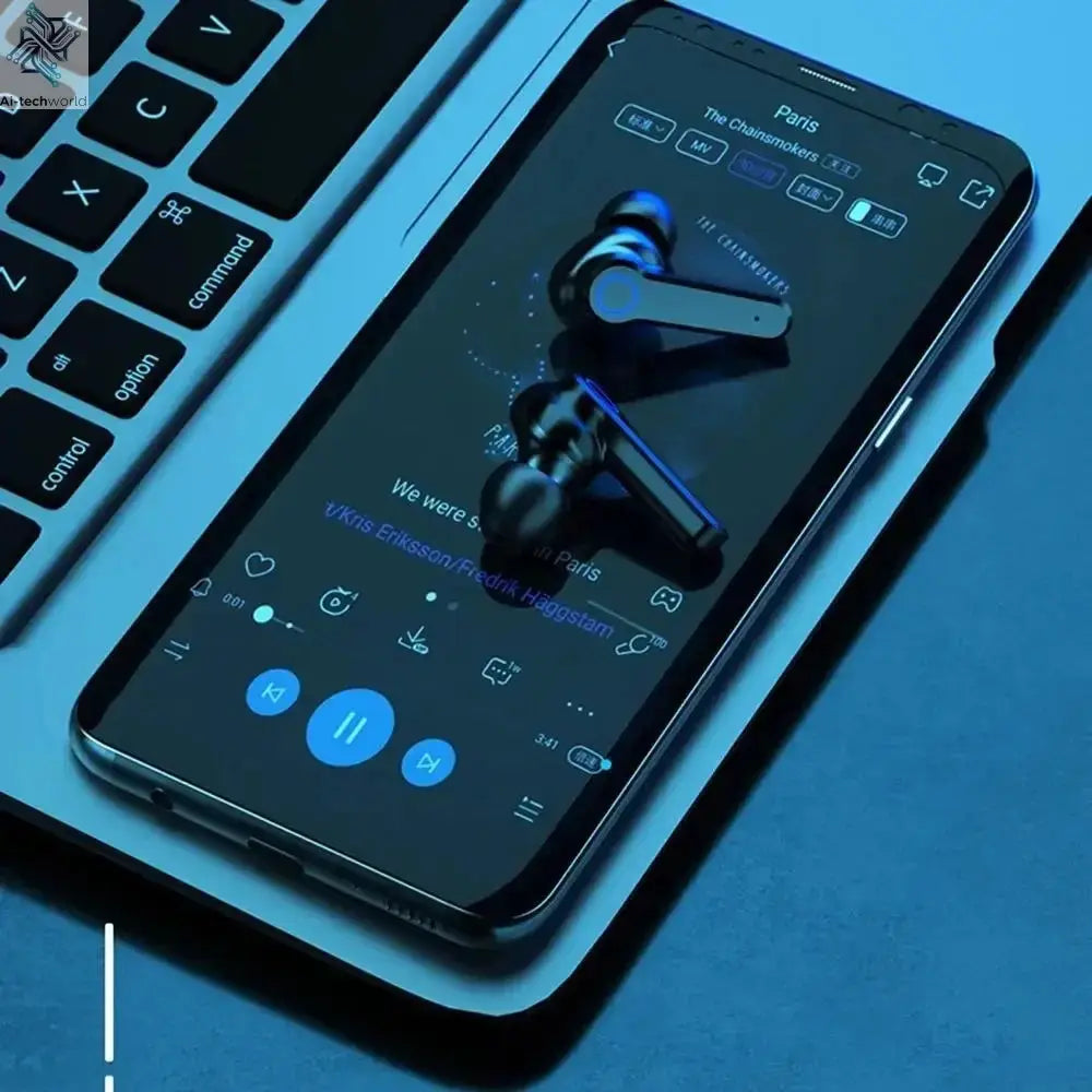 Original M19 Bluetooth Headset Wireless In-Ear Sports Intelligente Touch Led Displaymirror Warehouse Charging Treasure Earphone Ai-TechWorld 