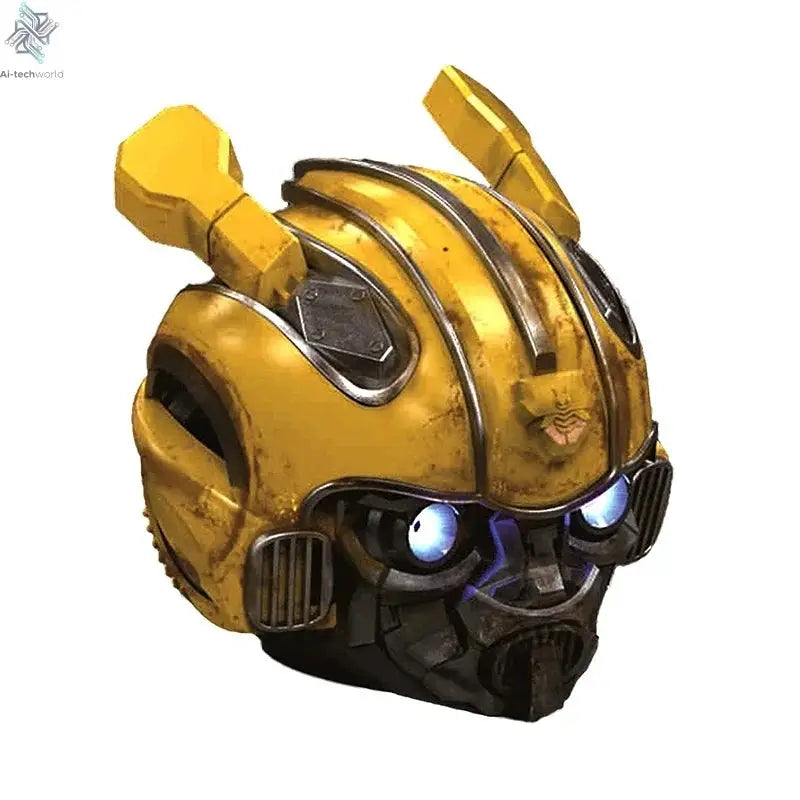 Original Transformers Bluetooth Speakers Bumblebee Head Bluetooth Speakerdual Speakersled Light Heavy Basssuitable,Tf, Fm Radio Ai-TechWorld 