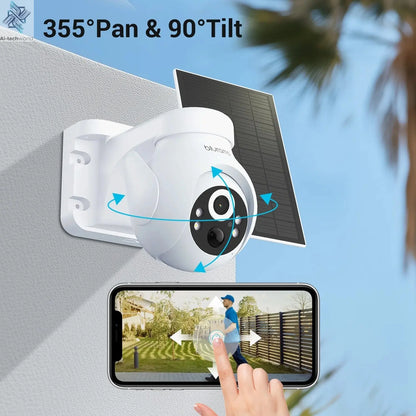 Outdoor Security Camera – 2K HD with Motion Tracking, Color Night Vision & Two - Way Audio - Ai - TechWorld