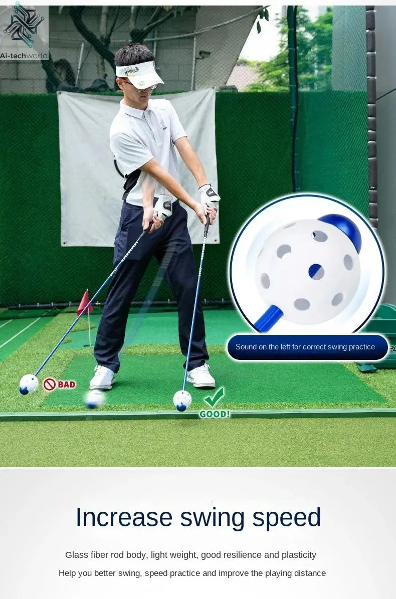 PGM Golf Loud Swing Stick Trainer Increase Swing Speed Delay Off Stick Training Simulator HGB024 - Ai-TechWorld
