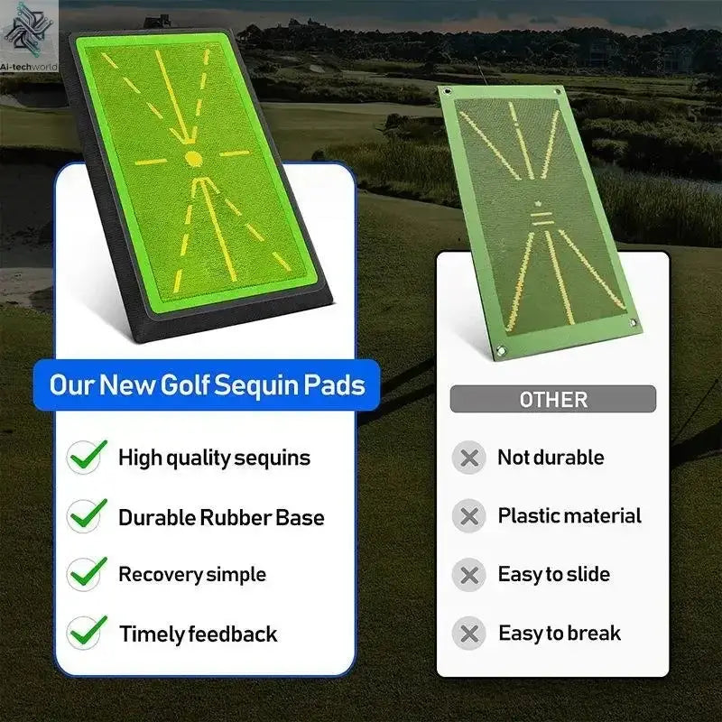 PGM Golf Strike Mat Bead Display Track Beginner Training Trace Detection Pad Swing Exerciser PM130-B - Ai-TechWorld