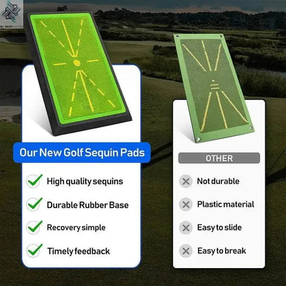 PGM Golf Strike Mat Bead Display Track Beginner Training Trace Detection Pad Swing Exerciser PM130-B - Ai-TechWorld