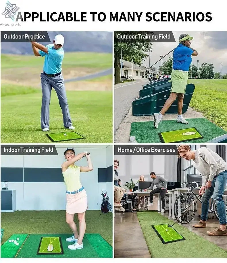 PGM Golf Strike Mat Bead Display Track Beginner Training Trace Detection Pad Swing Exerciser PM130-B - Ai-TechWorld