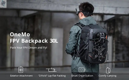 PGYTECH 30L OneMo Drone-Backpack for DJI FPV, Professional Waterproof Backpack Travel Bag for FPV Racing Quadcopter/FPV goggles Ai-TechWorld 