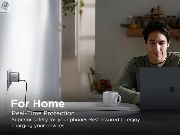 PISEN 65W 4-Port GaN Charger w/ 4FT C-C Cable, Fast Charge for MacBook, iPhone 16-14, iPad, Galaxy S24, Pixel 8, Steam Deck Ai-TechWorld 