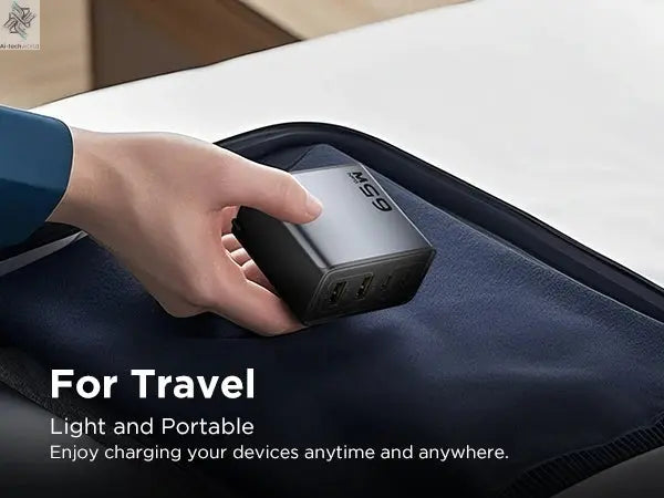 PISEN 65W 4-Port GaN Charger w/ 4FT C-C Cable, Fast Charge for MacBook, iPhone 16-14, iPad, Galaxy S24, Pixel 8, Steam Deck Ai-TechWorld 