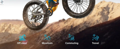 PUCKIPUPPY Labrador pro Electric Bike 1350W Peak 48V 20AH Battery Ebike 26" Fat Tire Electric Mountain Bike 2-Year Warranty Ai-TechWorld 