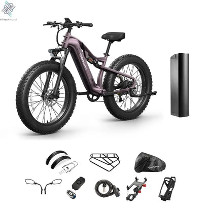PUCKIPUPPY Labrador pro Electric Bike 1350W Peak 48V 20AH Battery Ebike 26" Fat Tire Electric Mountain Bike 2-Year Warranty Ai-TechWorld 
