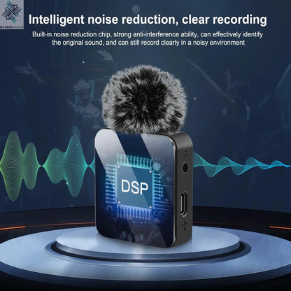 PULUZ 2.4G Wireless Lavalier Microphone Live Broadcast Gaming Microphone For iPhone Type-C Android Camera Audio Video ForYouTube Ai-TechWorld 
