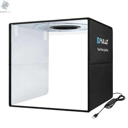 PULUZ 40cm Folding Portable Ring Light USB Photo Lighting Studio Shooting Tent Box with 6 x Dual-side Color Backdrops Photo Box Ai-TechWorld 