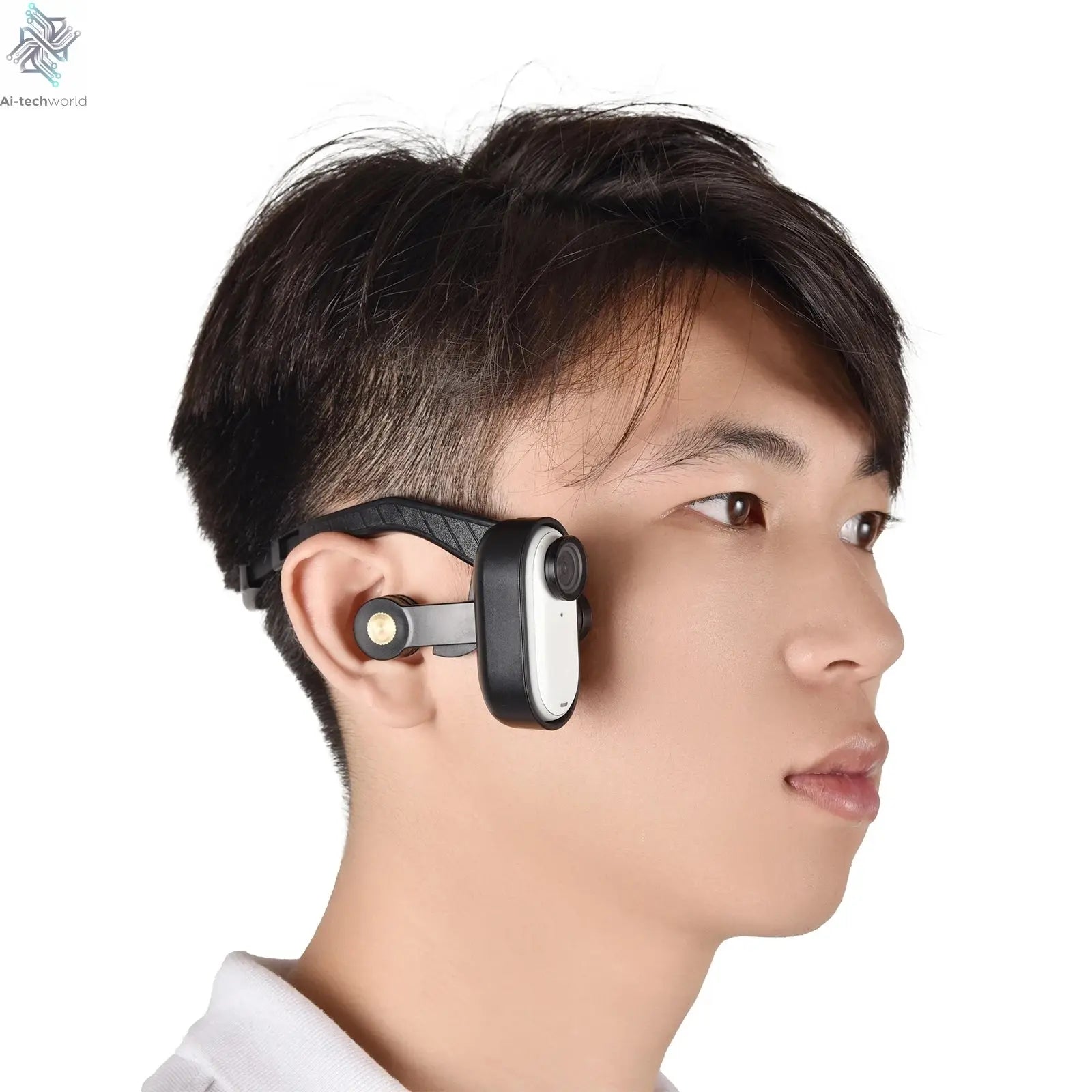 PULUZ Magnetic POV Holder Head Mount For Insta360 GO 3 Wearing Head Belt Ai-TechWorld 