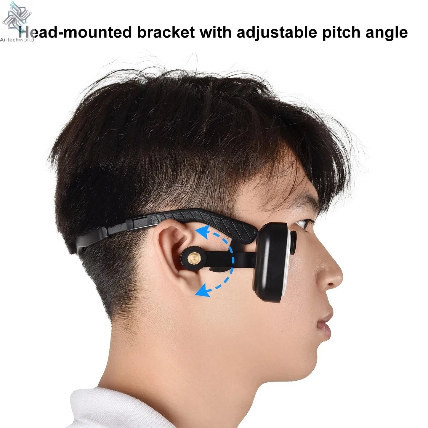 PULUZ Magnetic POV Holder Head Mount For Insta360 GO 3 Wearing Head Belt Ai-TechWorld 