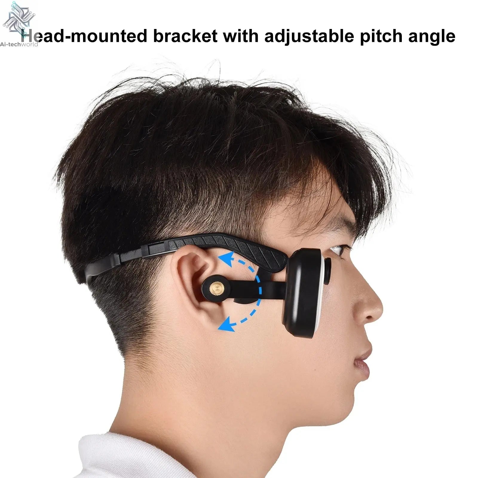 PULUZ Magnetic POV Holder Head Mount For Insta360 GO 3 Wearing Head Belt Ai-TechWorld 