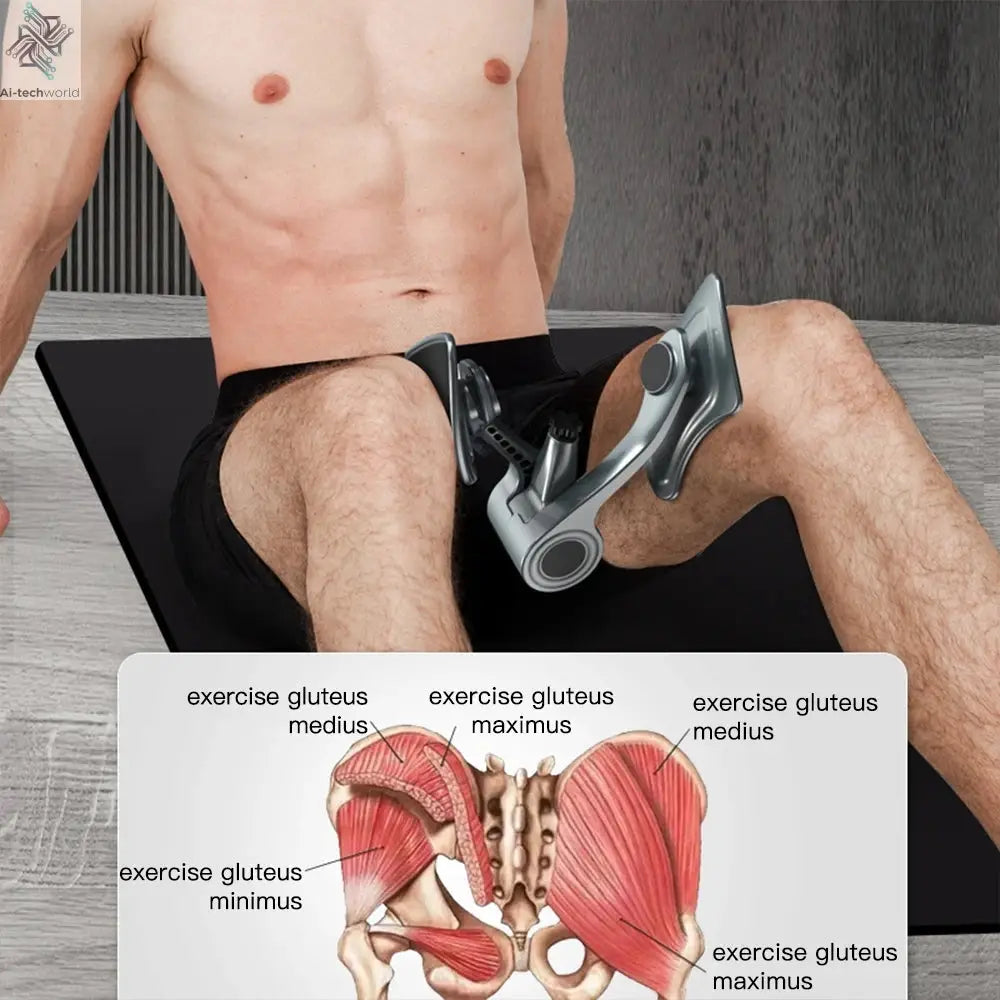 Pelvic Muscle Trainer Kegel Fitness Equipment Home Exercise Pelvis Buttock Equipments For Men Floor Exerciser Strengthen Ai-TechWorld 