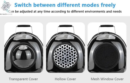 Pet Cat Carrying Bag Space Pet Backpacks Breathable Portable Transparent Backpack Puppy Dog Transport Carrier Space Capsule Bags Ai-TechWorld 